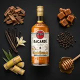 Bacardi Cuatro Añejo 4 70cl bottle — Aroma visualization from community tastings