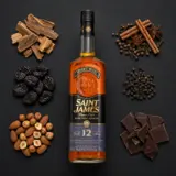 Saint James 12 Ans Reservée Privée 70cl bottle — Aroma visualization from community tastings