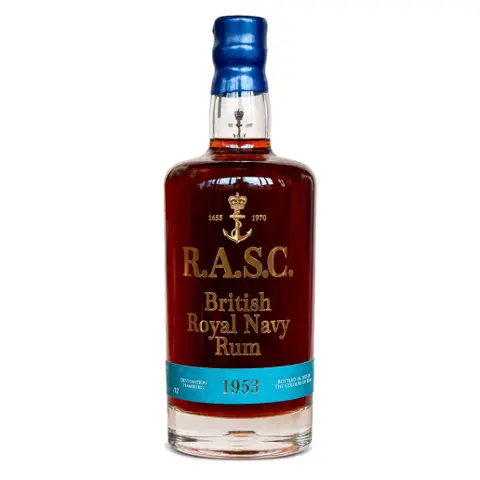 CoR R.A.S.C British Royal Navy Rum Habourg No3917 1953