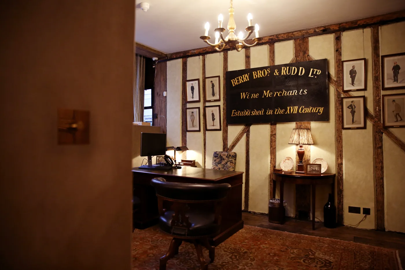 The merchants' room at Berry Bros & Rudd