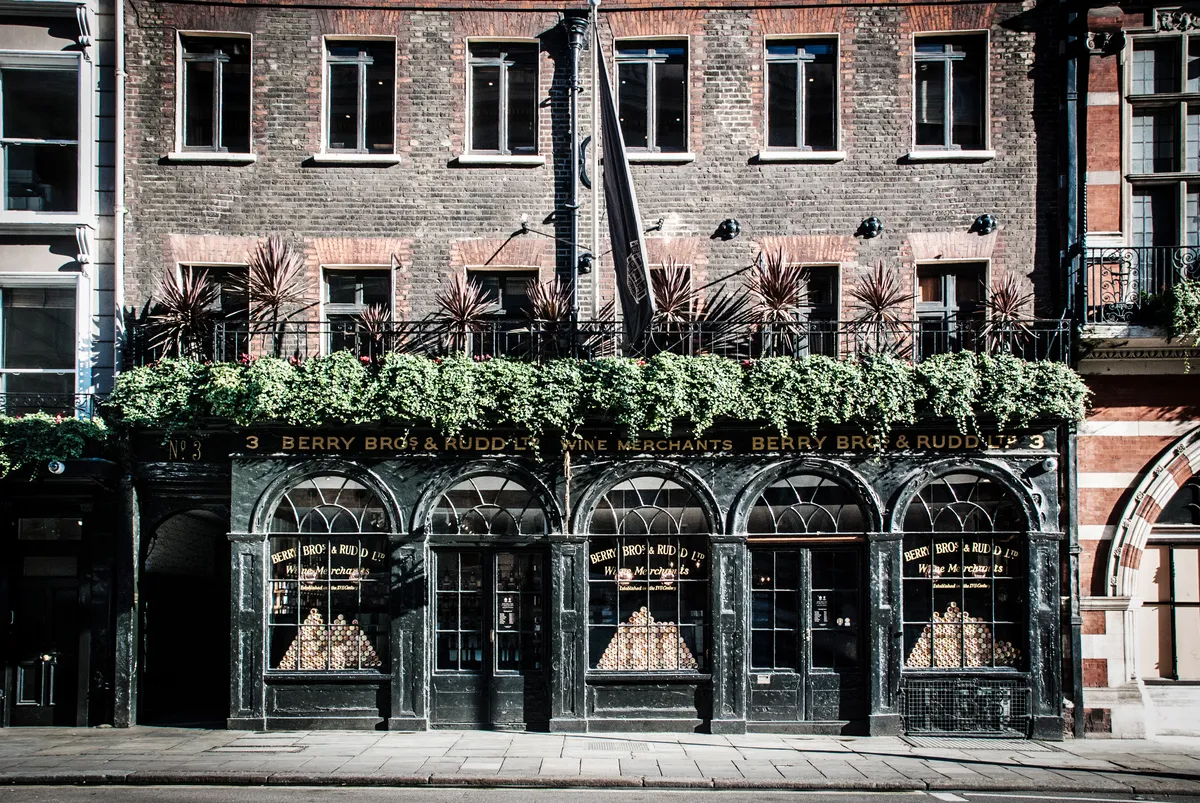 The Berry Bros & Rudd shop at No.3 St James's Street in London
