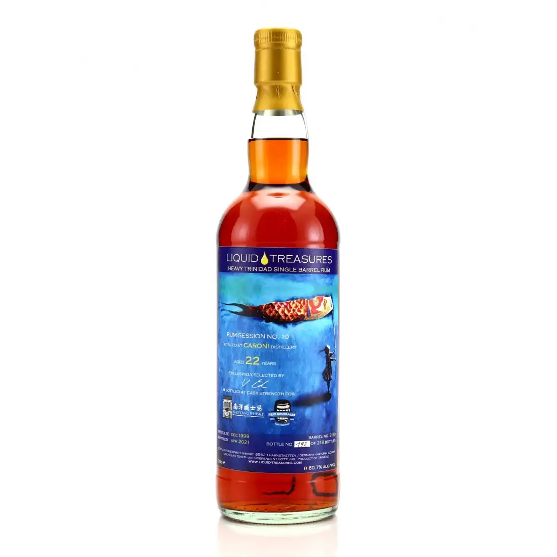 Liquid Treasures Caroni Rum Session No. 10 1998