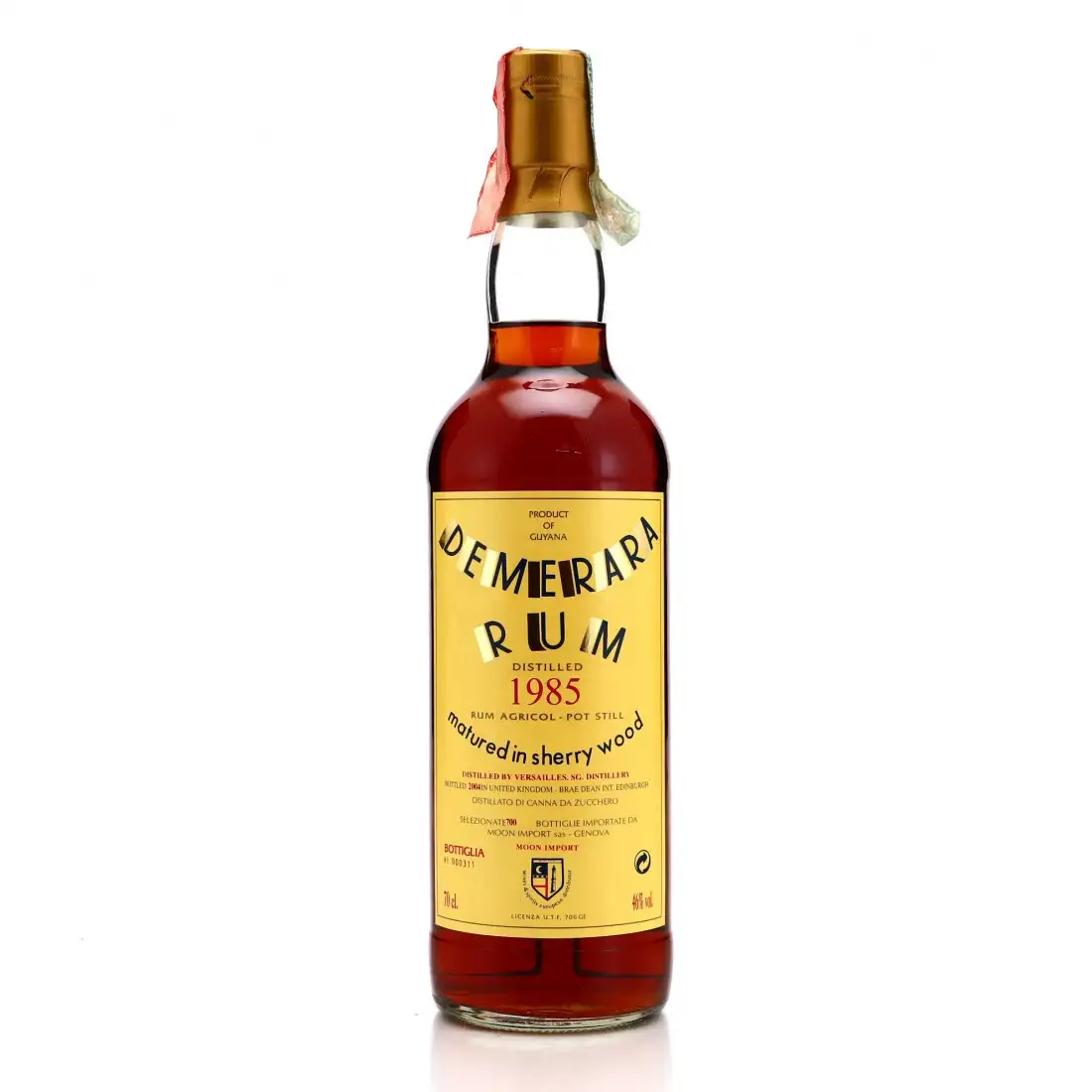Moon Import Versailles Demerara Rum 1985