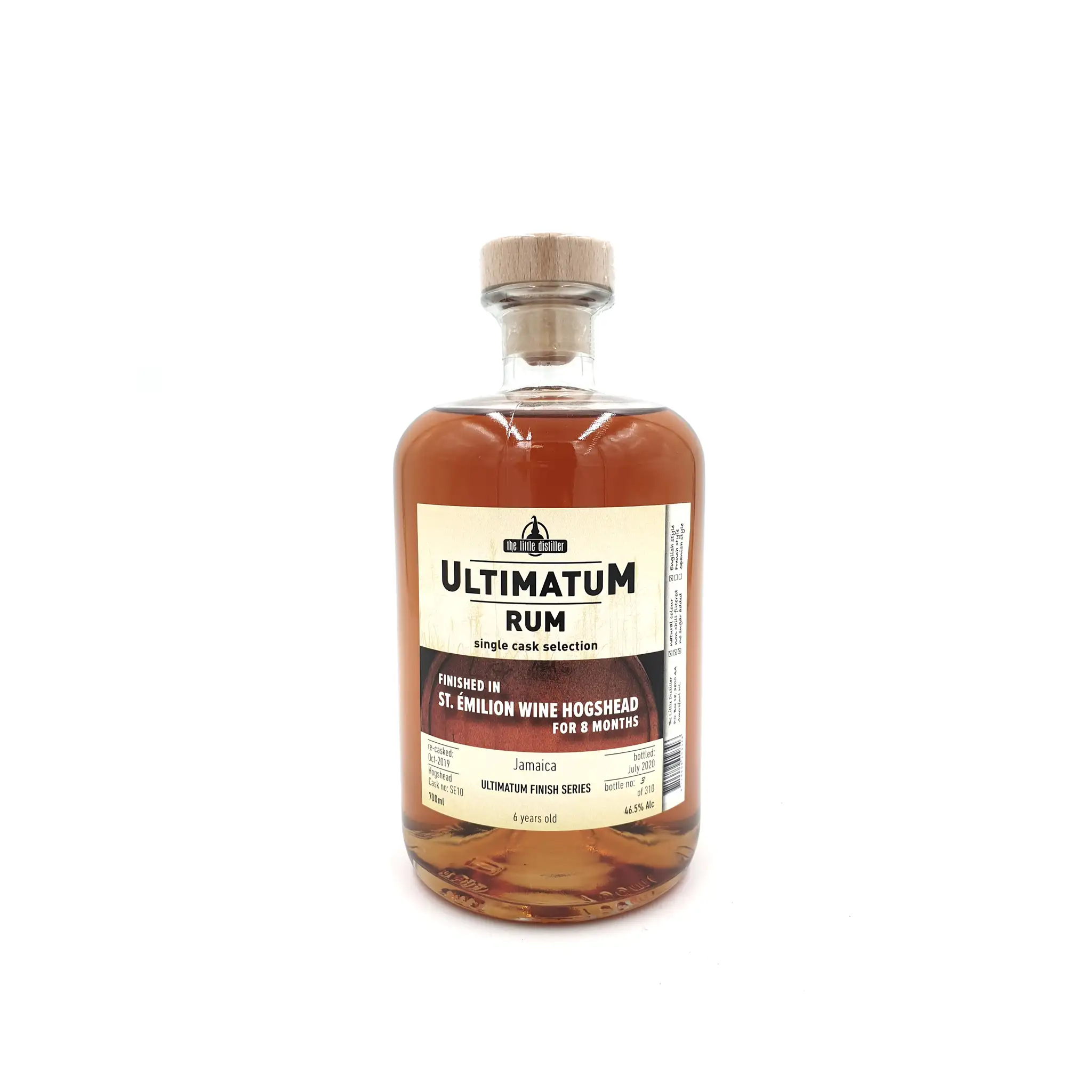 The Little Distiller Ultimatum Rum Jamaica (Finished in St. Émilion Wine Hogshead)