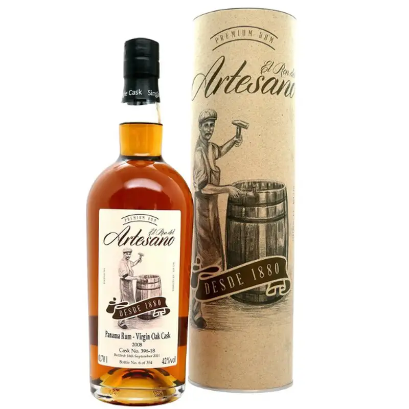 El Ron del Artesano Panama Rum - Virgin Oak Cask 2008