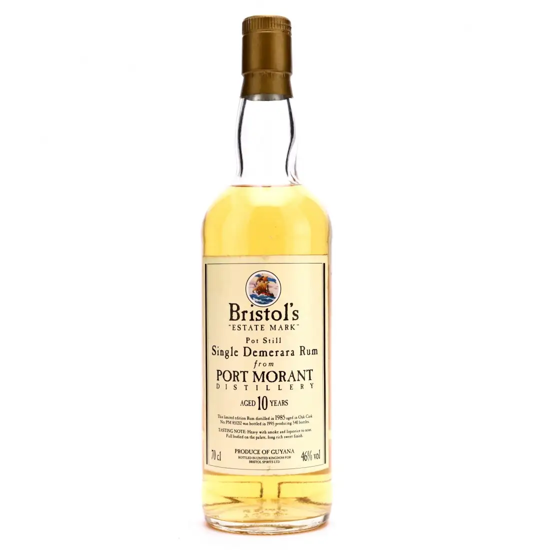 Thomson & Co. Enmore (Versailles) Demerara Rum „Bristol’s Estate Mark“ 1985