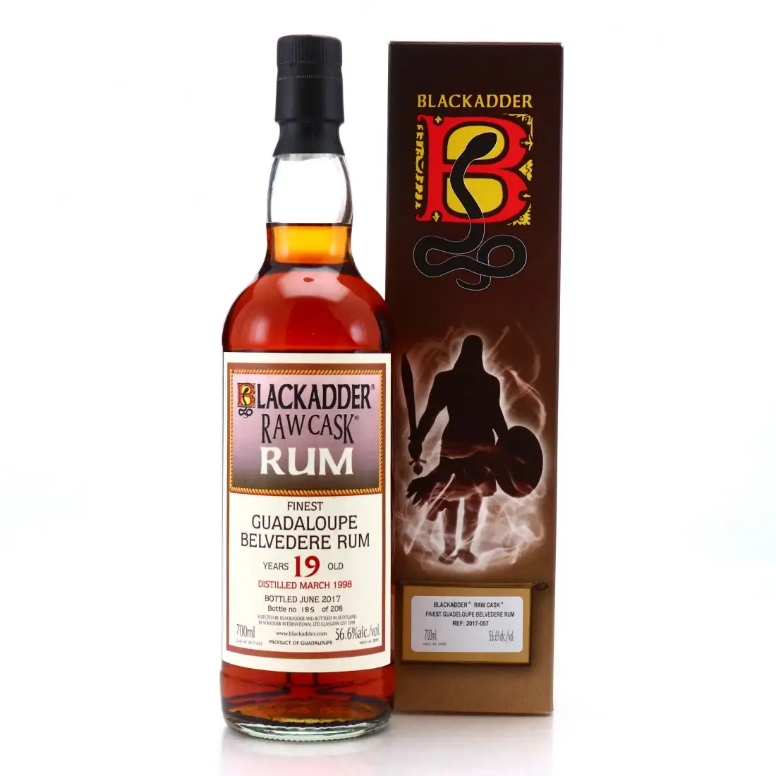 Blackadder Bellevue Raw Cask Rum Belvedere 1998