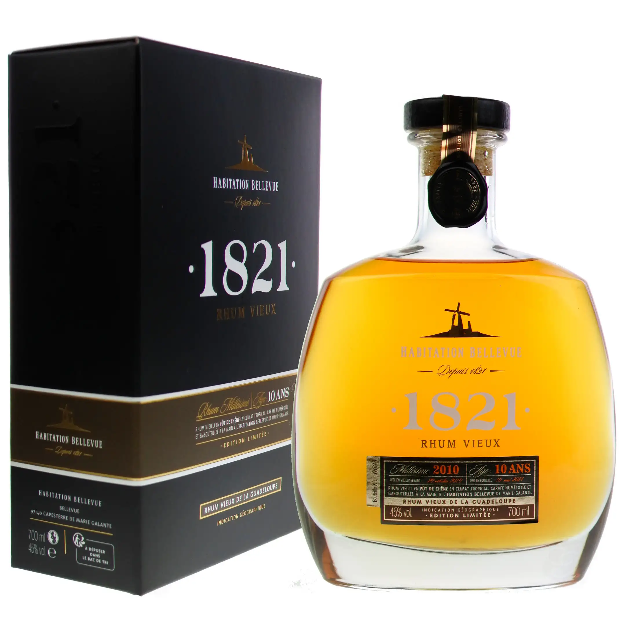 Bellevue Rhum Vieux 1821 2010