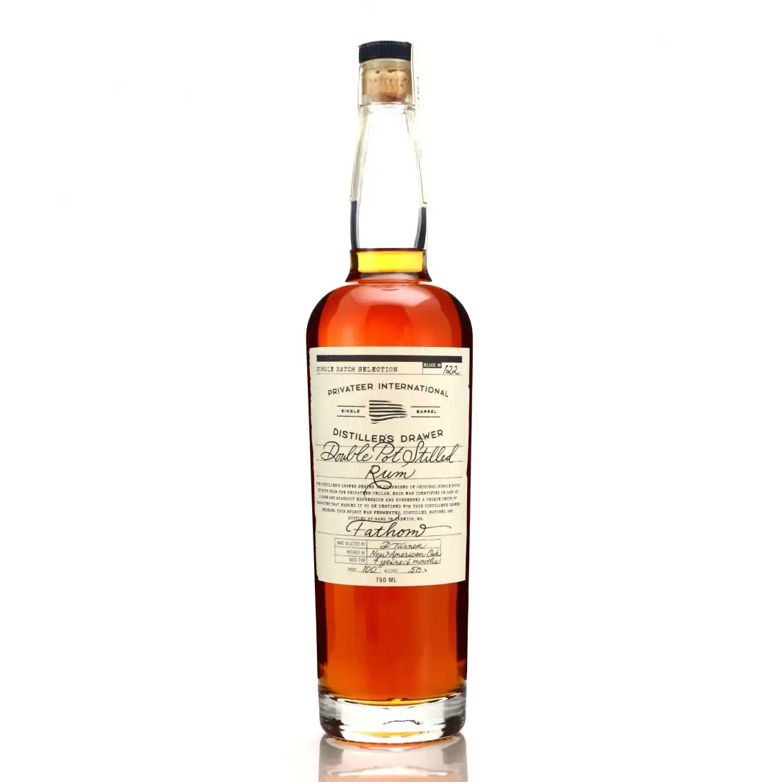 Privateer Distiller’s Drawer #122 Double Pot Stilled Rum Fathom