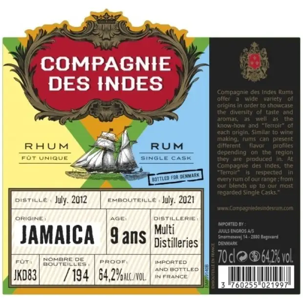 CDI Jamaica (Bottled for Denmark) 2012