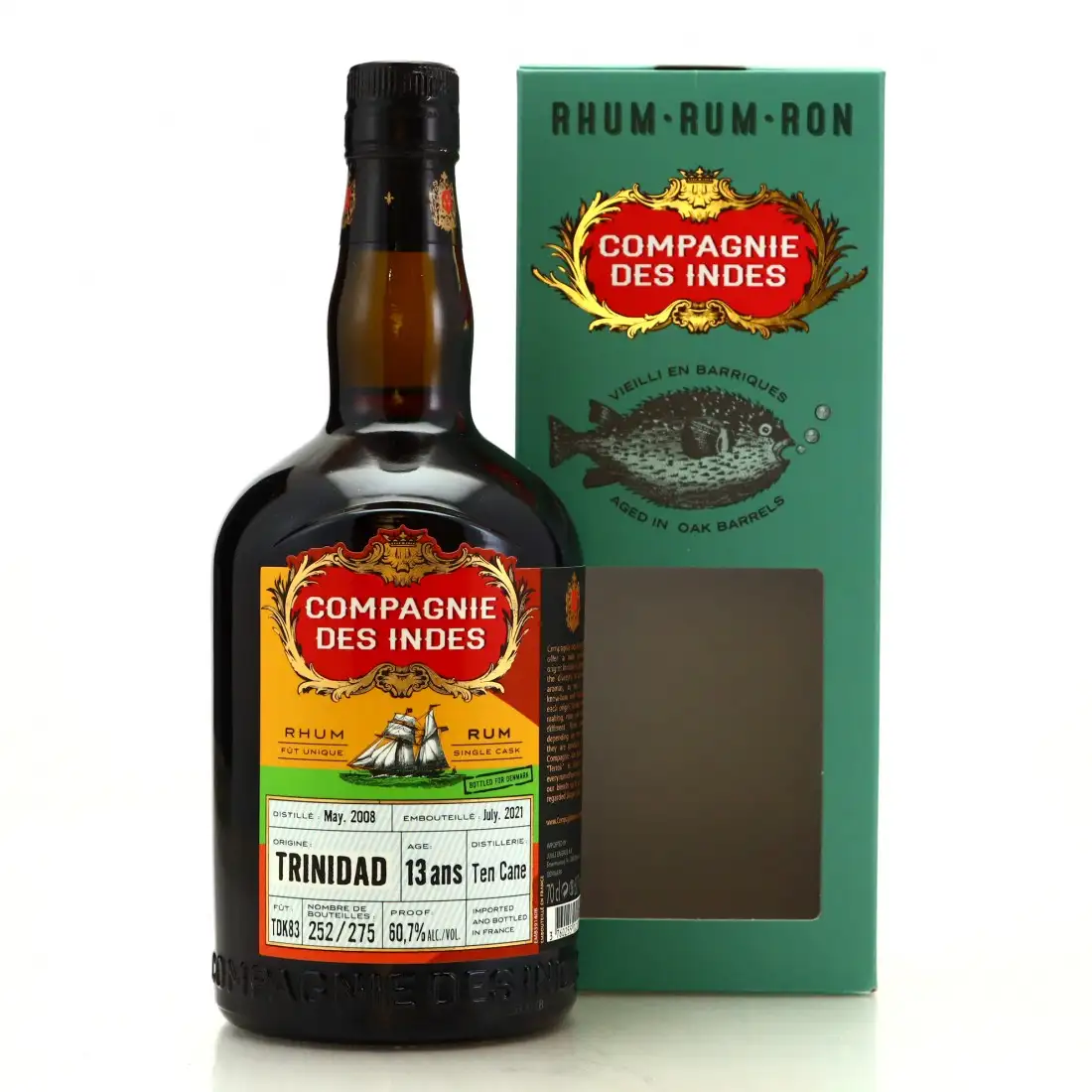 CDI Ten Cane Trinidad (Bottled for Denmark) 2008