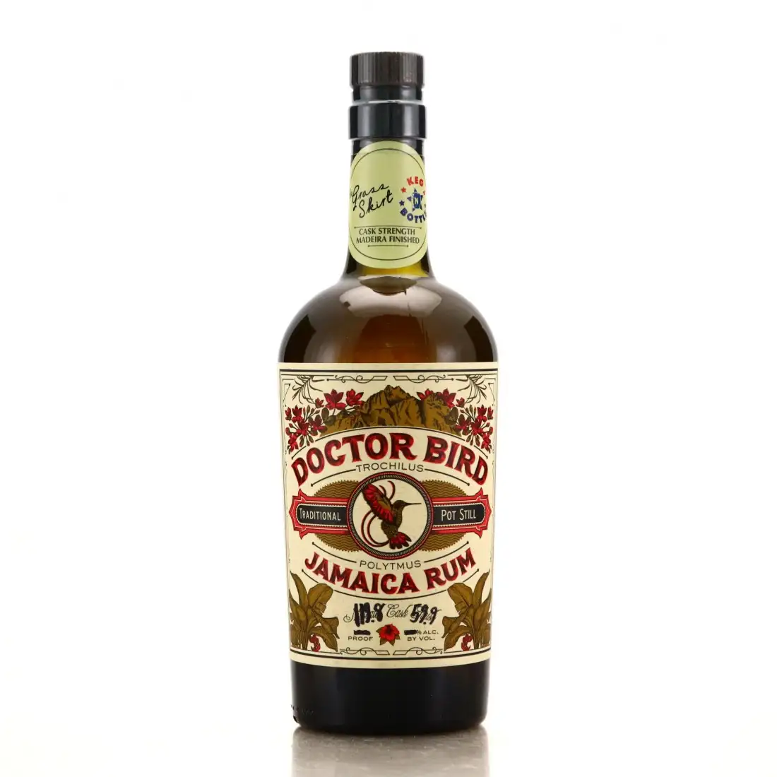 Corktown Distillers Worthy Park Doctor Bird Jamaica Rum (Grass Skirt & Keg 'N')