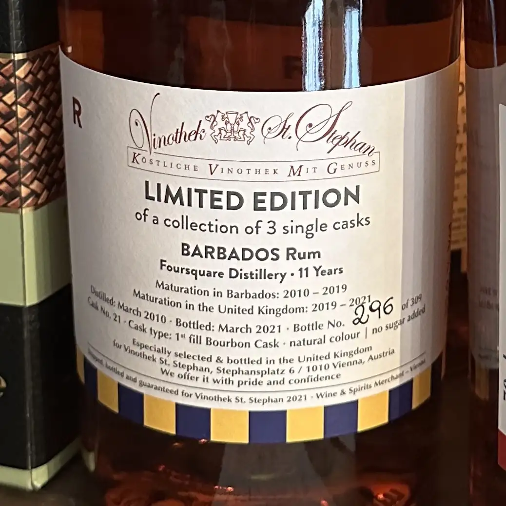 Vinothek St. Stephan Foursquare Limited Edition Barbados (Fass R) 2010