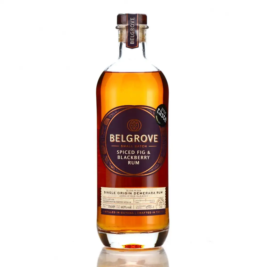 The Cartmell Spirit Co Diamond Belgrove Small Batch Spiced Fig and Blackberry Rum
