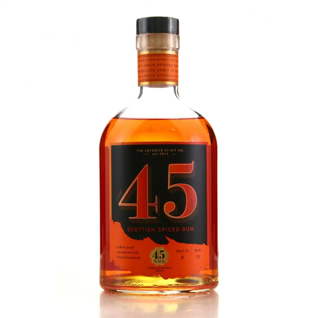 The Jacobite Spirit Co The 45 Scottish Spiced Rum 2020