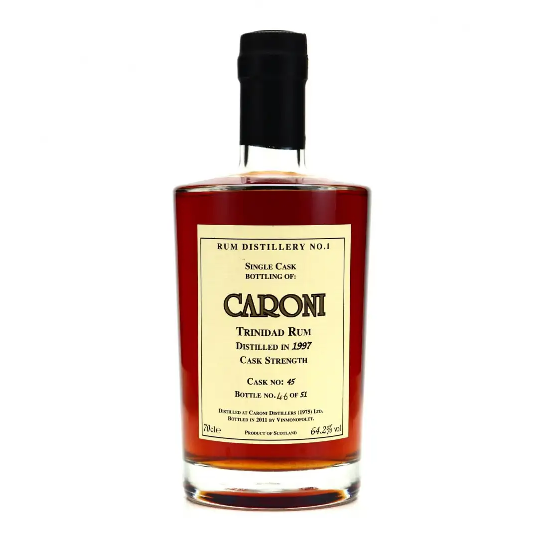 Vinmonopolet Caroni Trinidad Rum HTR 1997