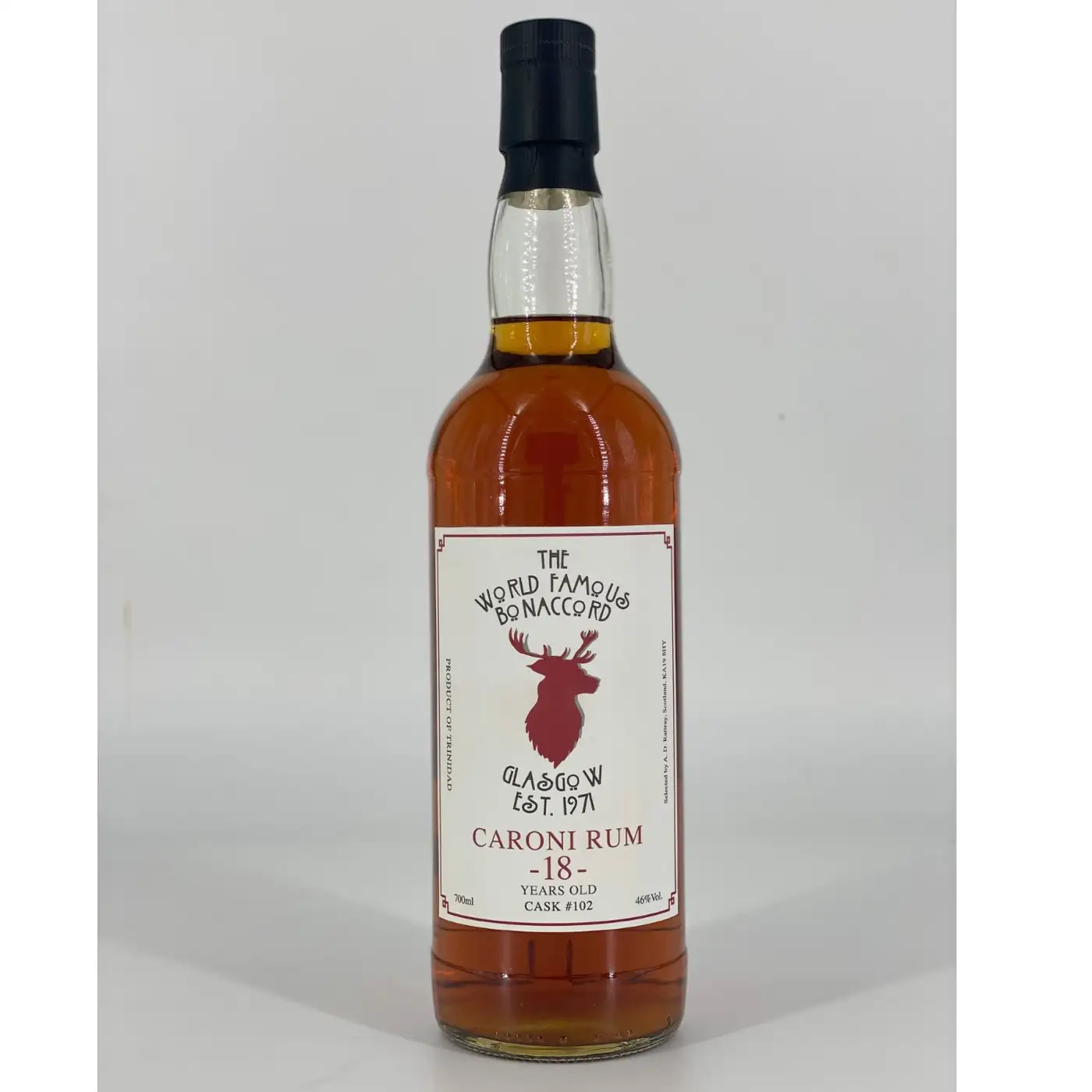 A.D. Rattray Caroni Bon Accord Whisky Bar 1997