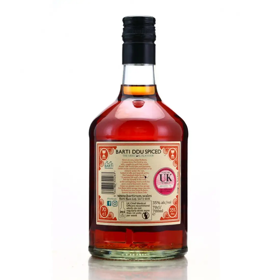 Barti Spiced 70cl bottle — view 2
