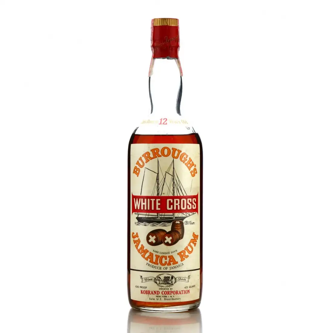 Burrough‘s White Cross Jamaica Rum 1960s