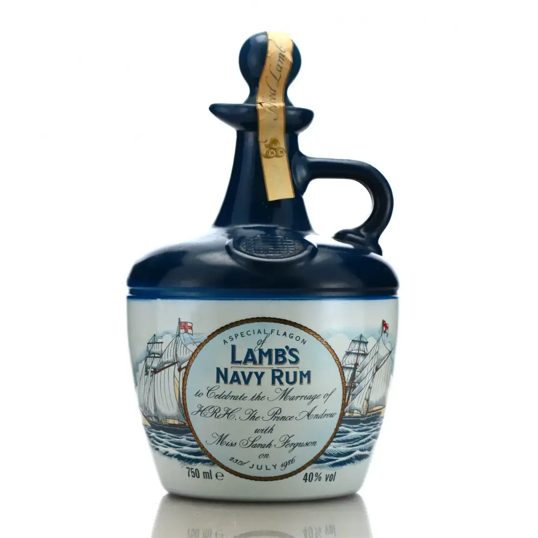 Alfred Lamb‘s Navy Rum Decanter (Royal Wedding Andrew and Sarah) 1986