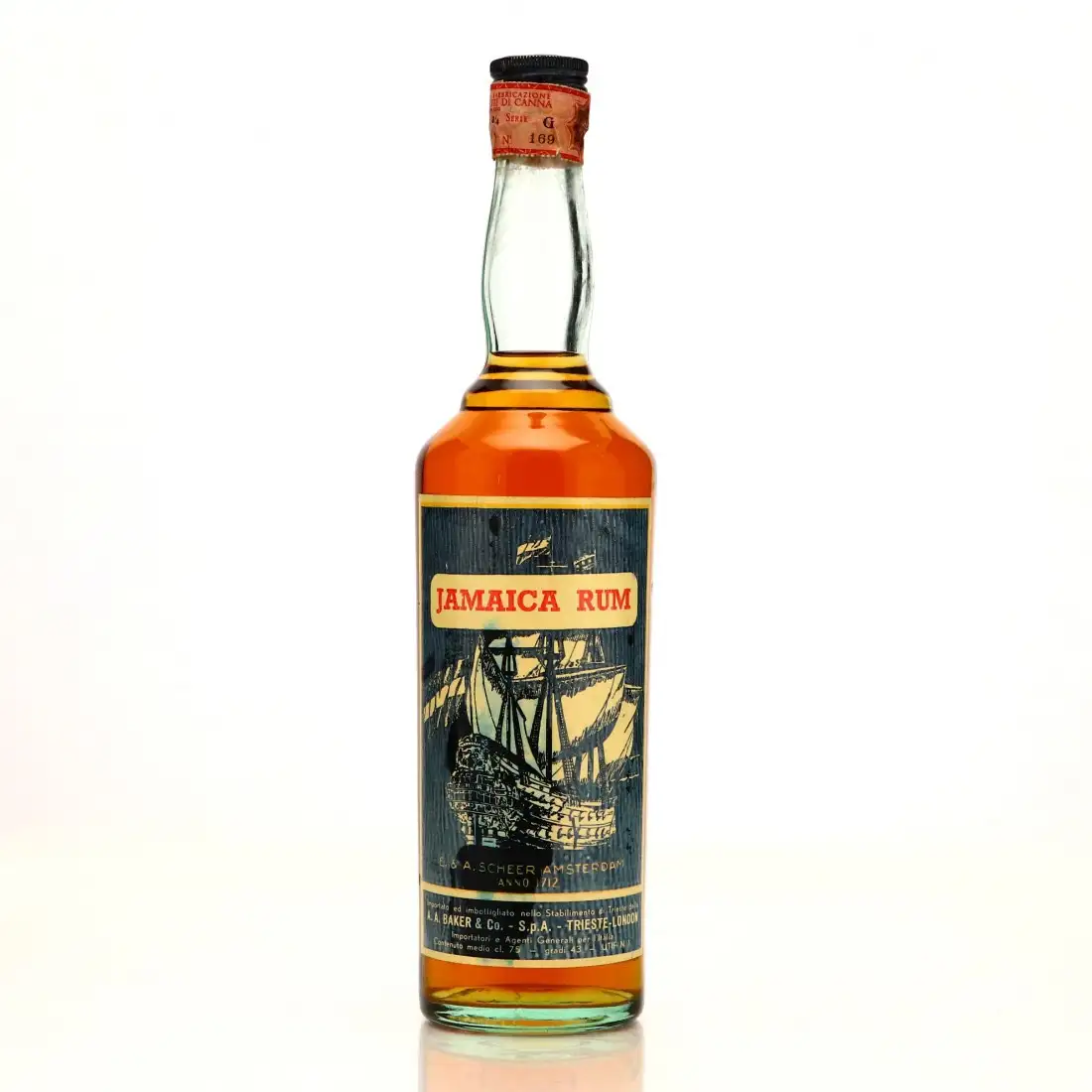 A.A. Baker & Co. S.p.A. Jamaica Rum 1960s