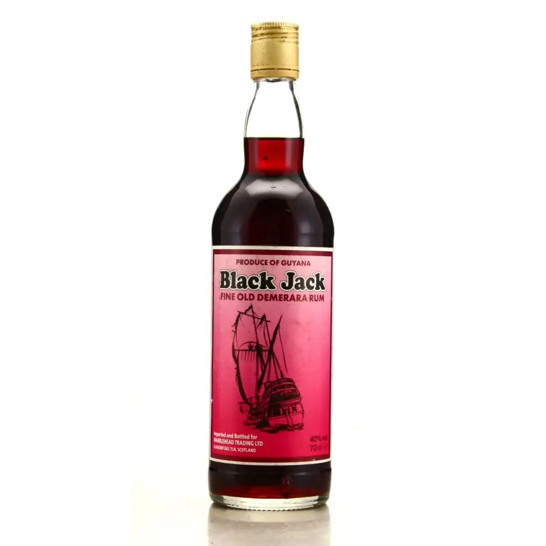 Marblehead Trading Black Jack Old Demerara Rum 1990s