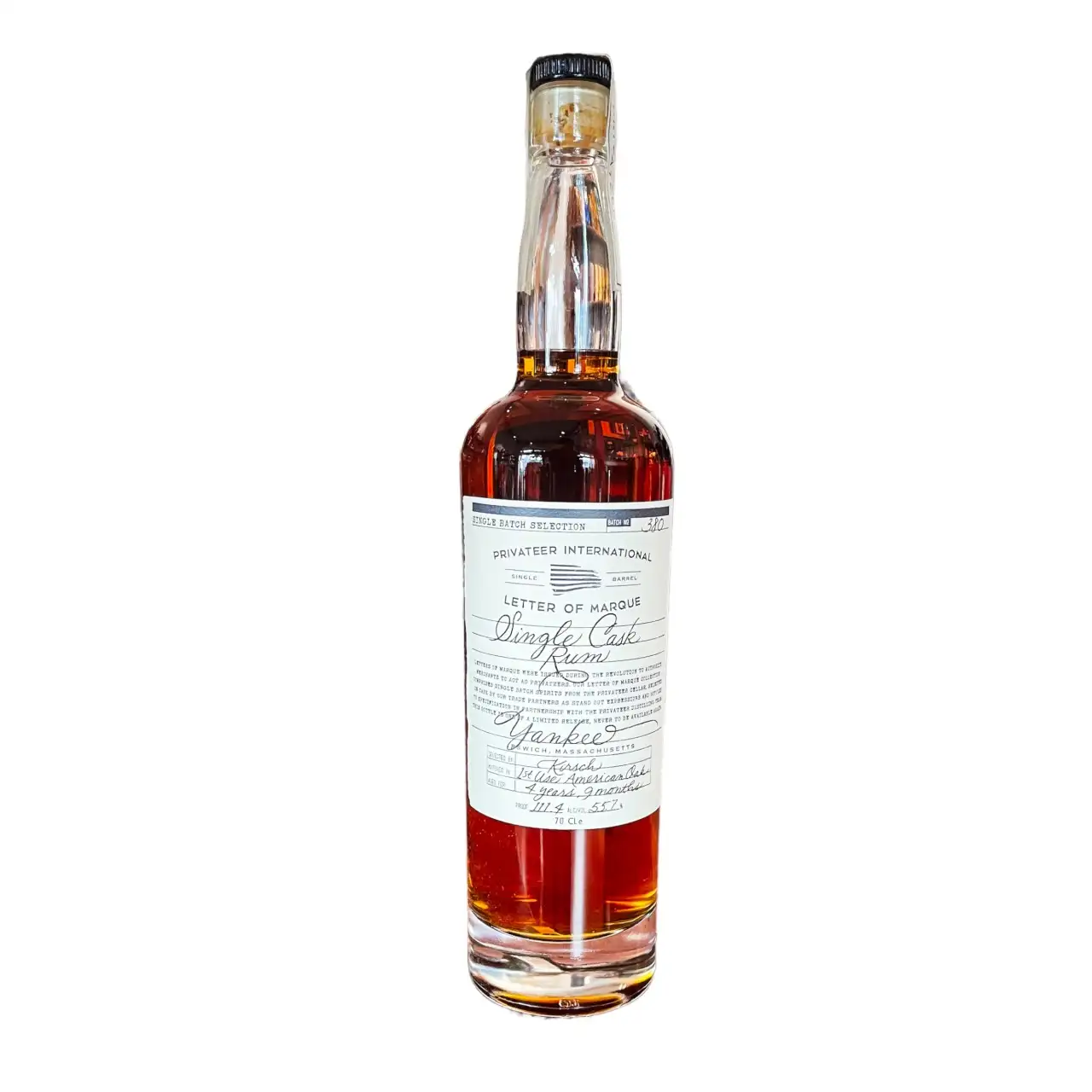 Privateer Letter of Marque 'Yankee' (Kirsch Whisky)