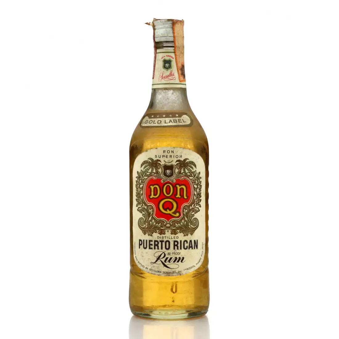 Don Q Puerto Rican Rum Gold Label (1970s)