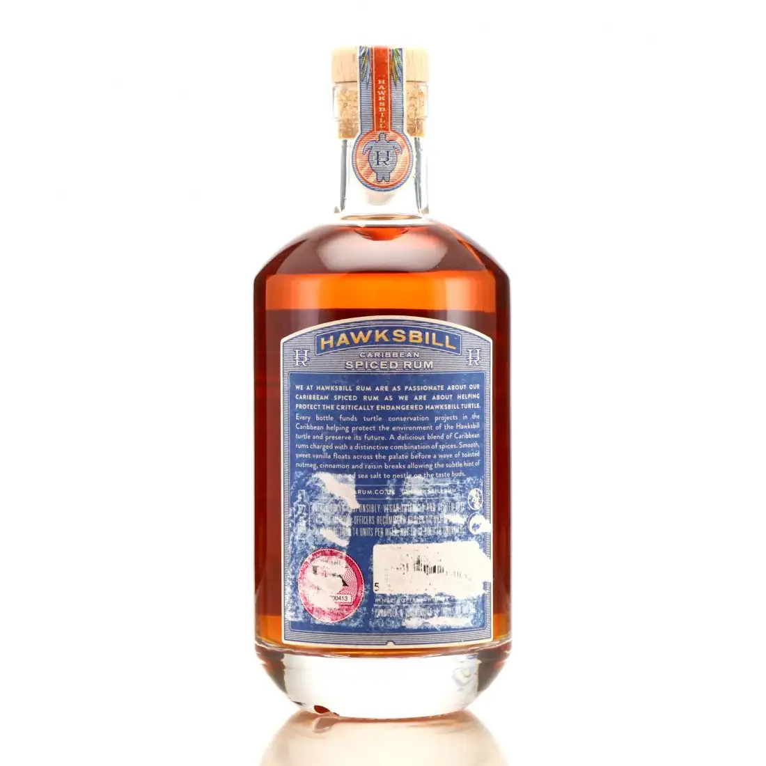 Hawksbill Caribbean Spiced Rum 70cl bottle — view 2