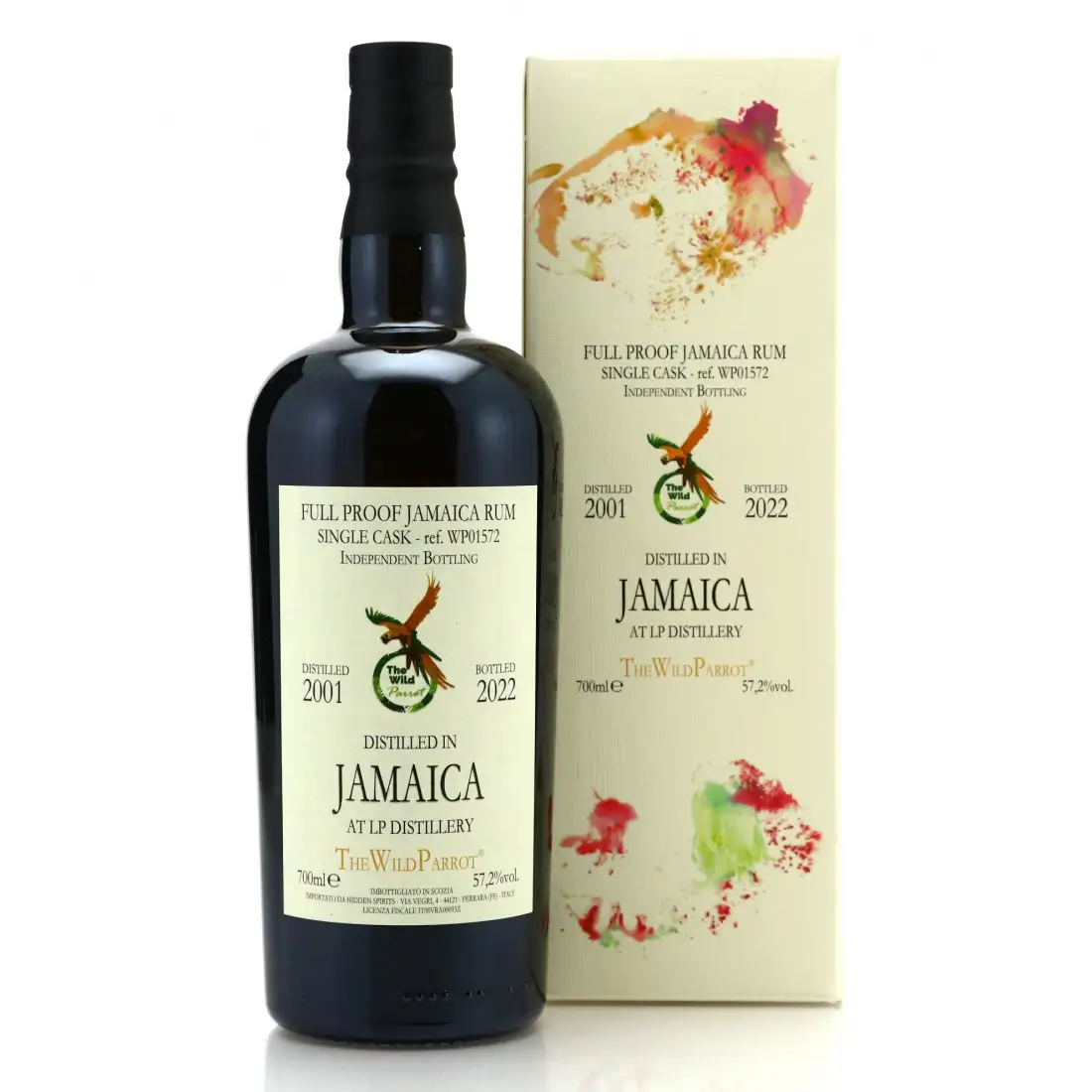 The Wild Parrot Long Pond Full Proof Jamaica Rum 2001
