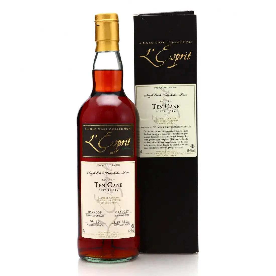 Whisky & Rum Ten Cane L‘Esprit Ten Cane 2008