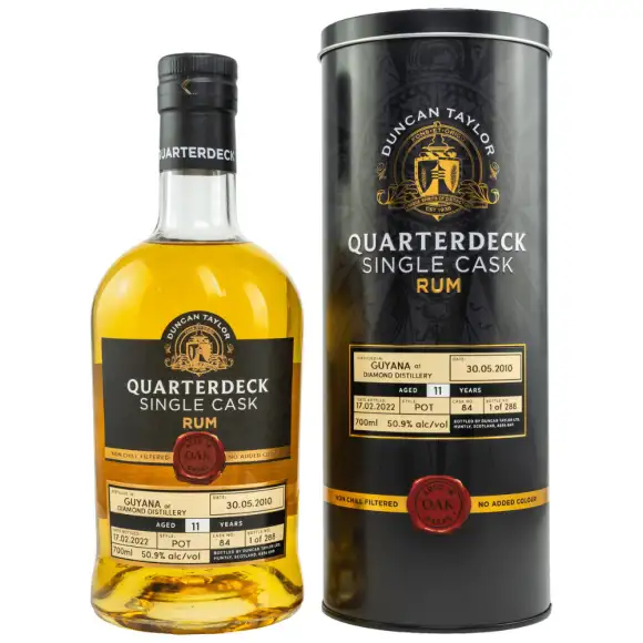 Duncan Taylor Diamond Quarterdeck Single Cask Guyana 2010