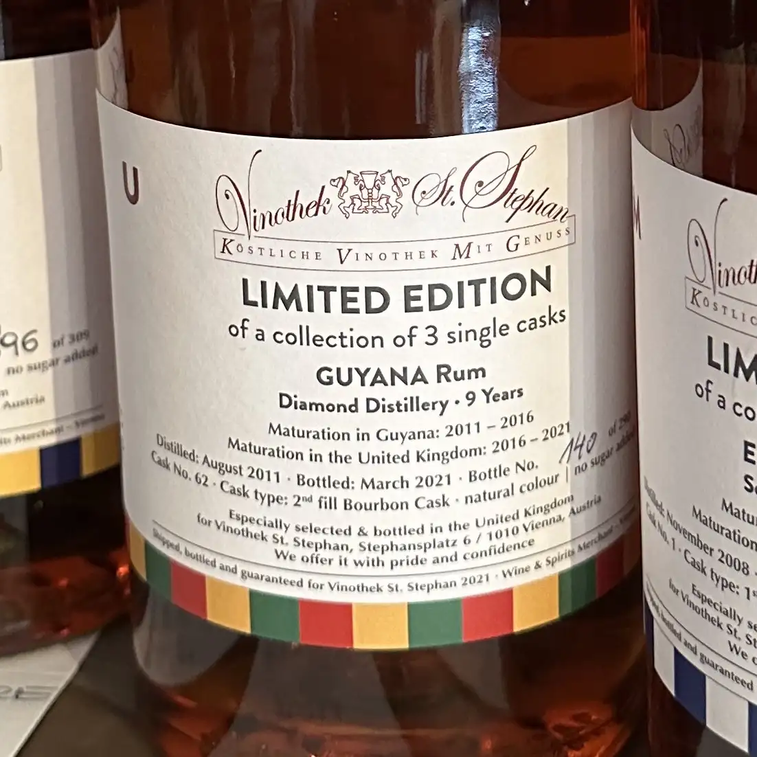 Vinothek St. Stephan Diamond Einzelfassabfüllung Guyana (Fass U) 2011