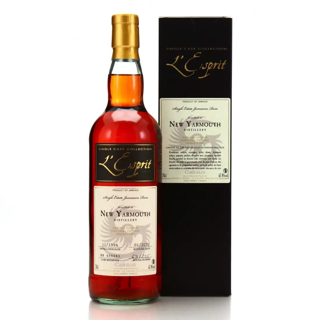 Whisky & Rhum New Yarmouth L‘Esprit 1994
