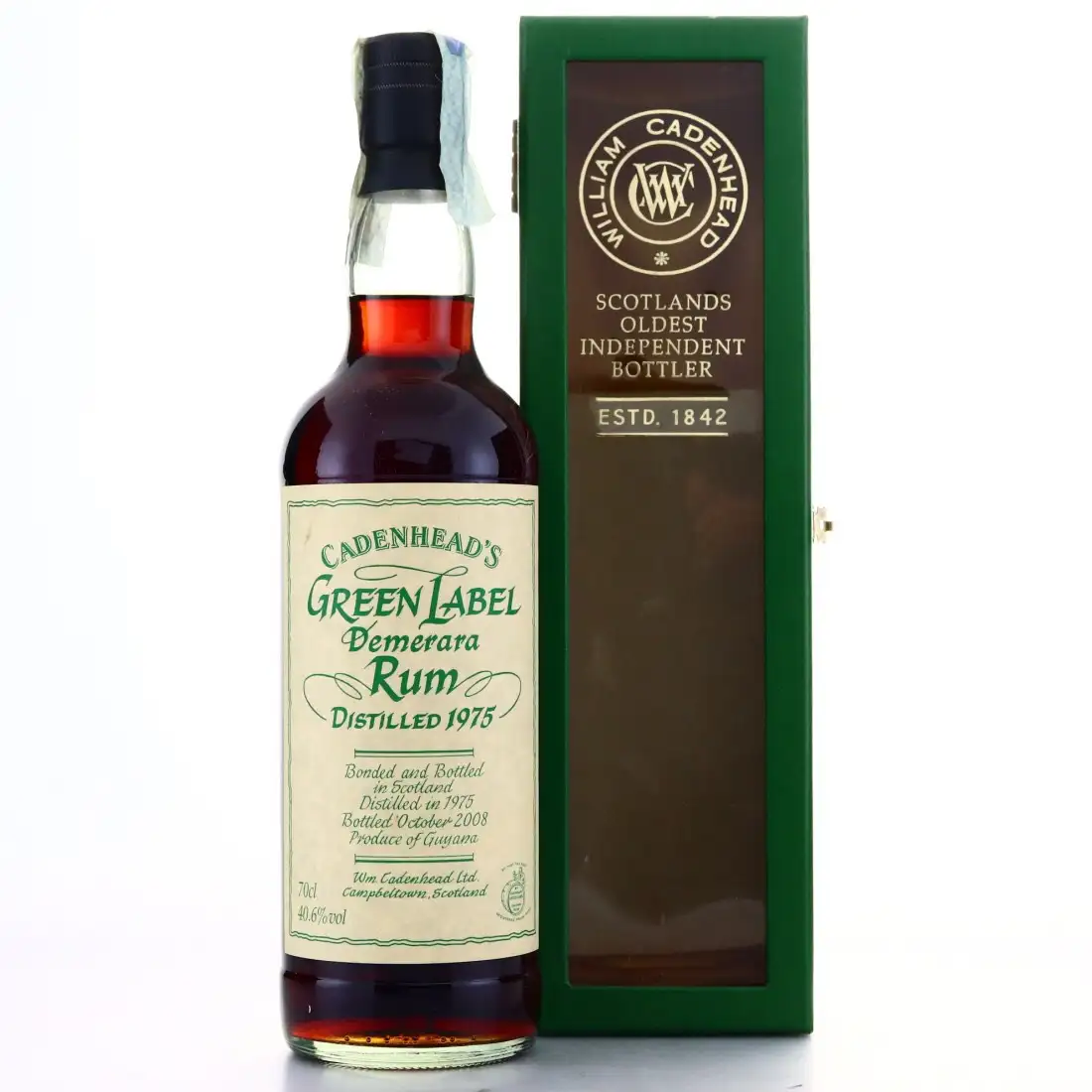 Cadenhead‘s Port Mourant Green Label Demerara Rum 1975