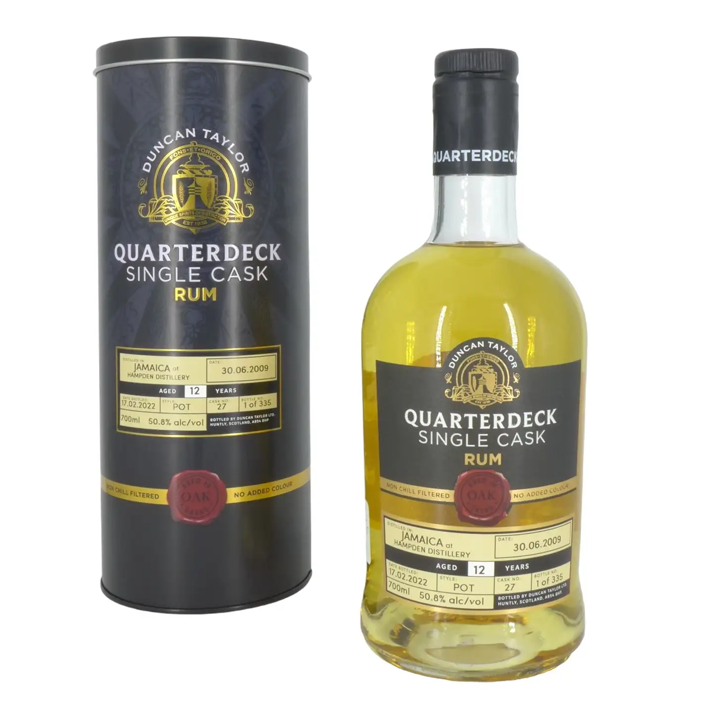 Duncan Taylor Hampden Quarterdeck Single Cask Jamaica Rum 2009