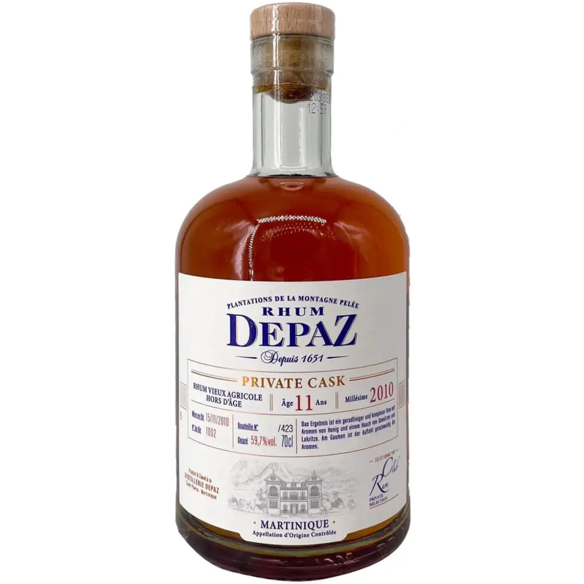 Depaz Private Cask (Rumclub Private Selection) 2010