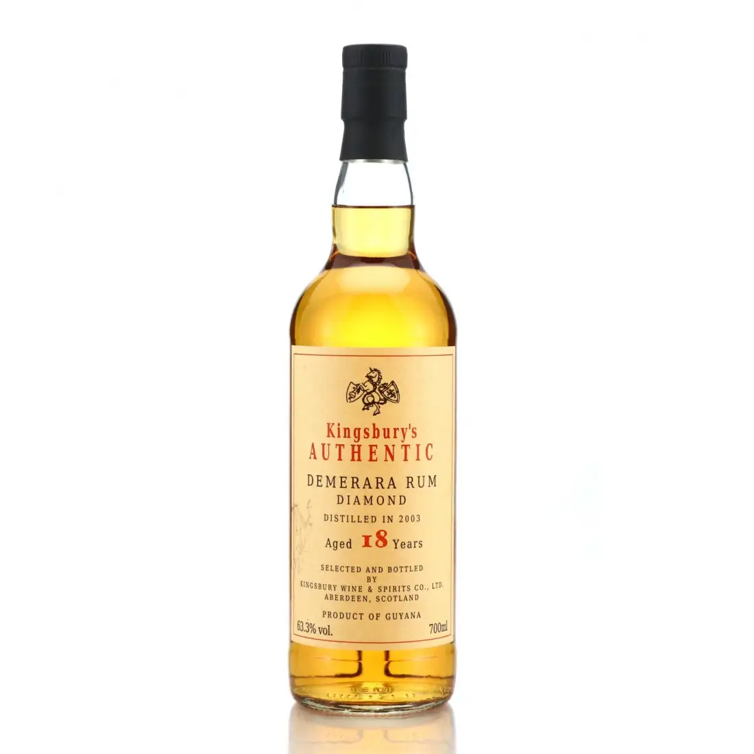 Kingsbury Diamond Kingsbury‘s Authentic Demerara Rum 2003