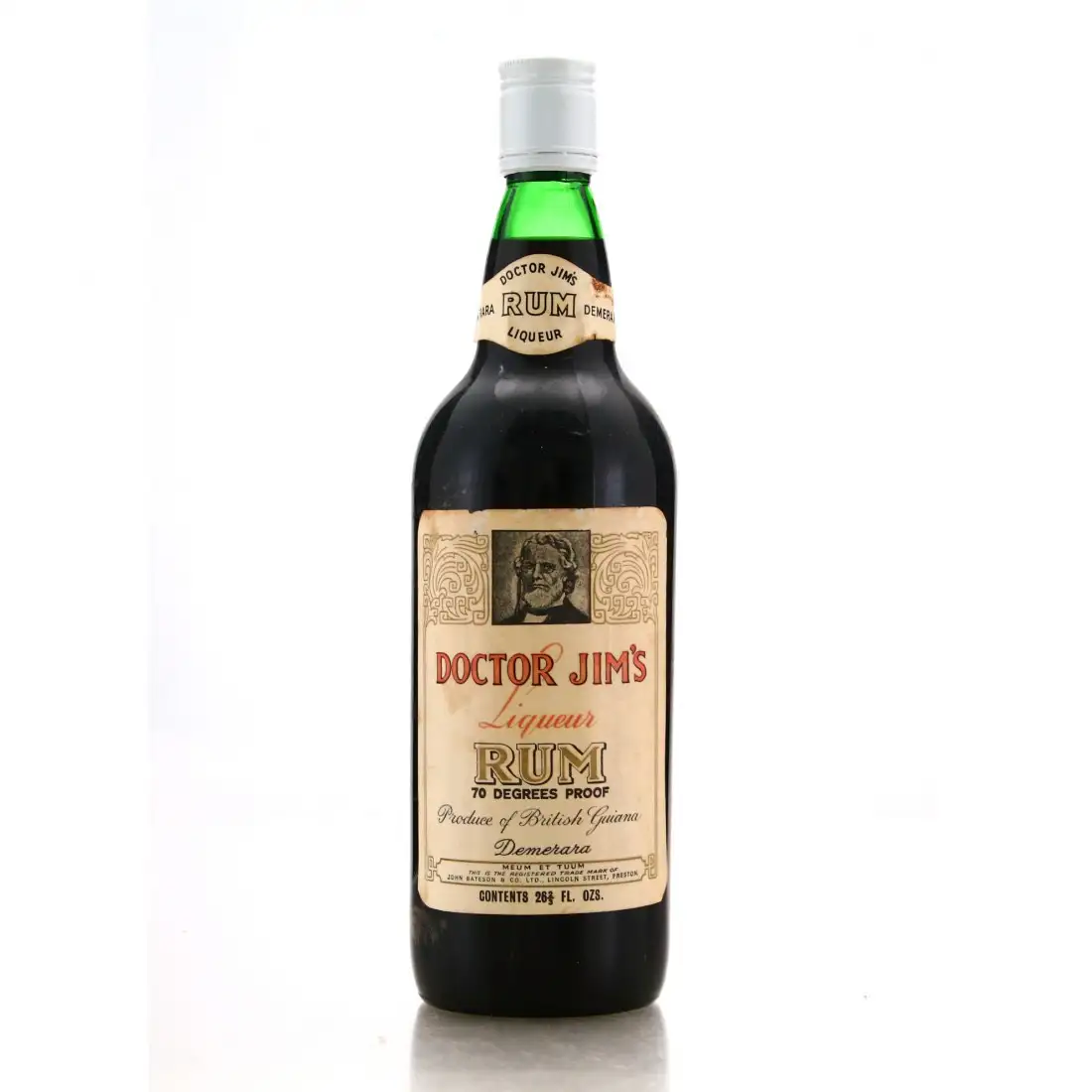 John Bateson & Co Doctor Jim's Rum Liqueur 1960s