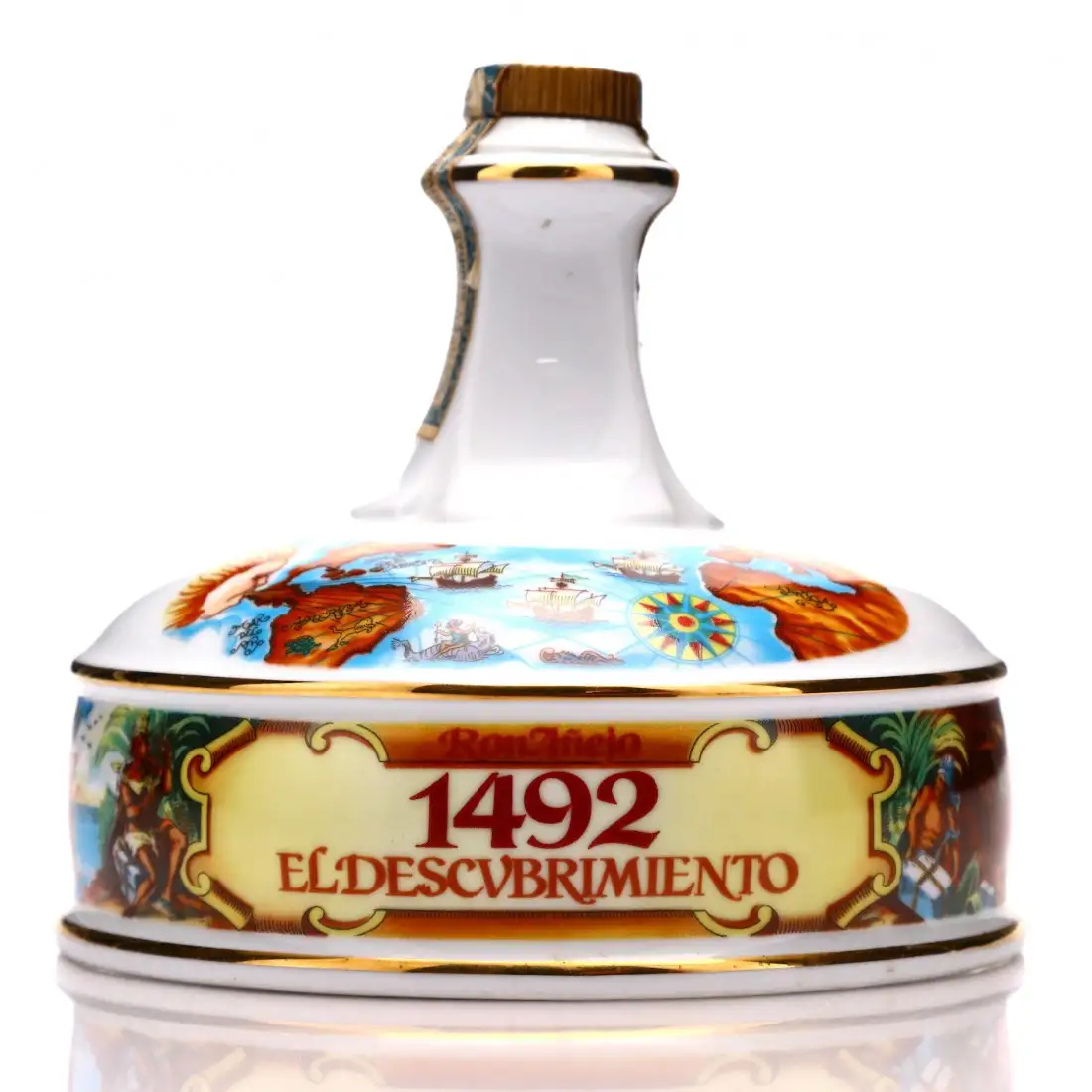 El Descubrimiento La Florida Ceramic Decanter 1942
