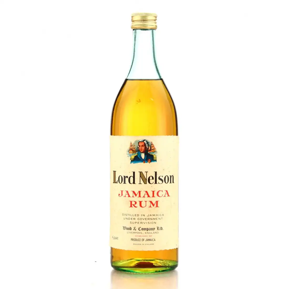 Wood & Co Lord Nelson Jamaica Rum 1960s
