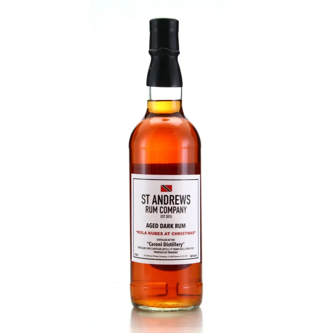 St Andrews Rum Company Caroni Aged Dark Rum („Kola Kubes at Christmas“) 1997
