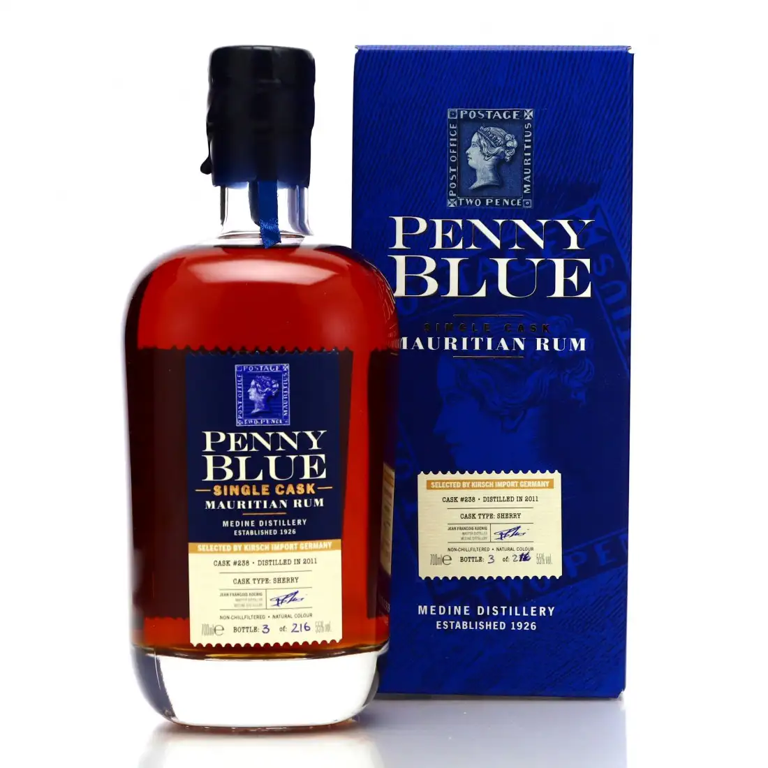 Medine Estate Penny Blue Single Cask (Kirsch Import Germany) 2011