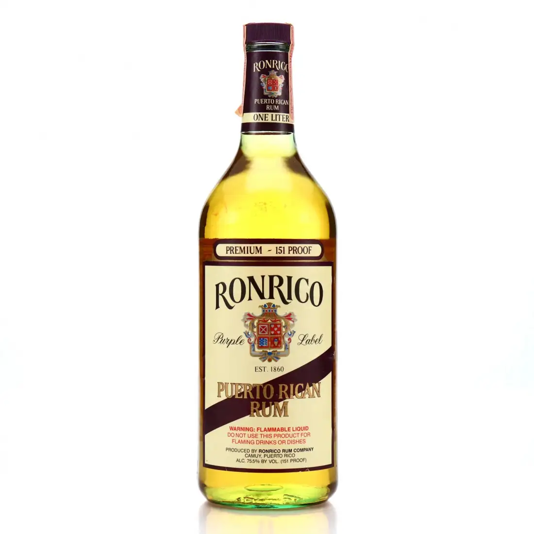 Ronrico Puerto Rican Rum 151 Proof
