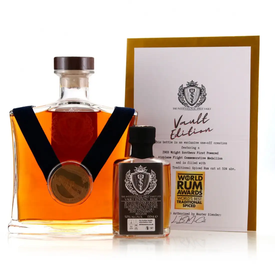 International Spirit Vault Vault Edition Spiced Rum Decanter (Wright Brothers First Flight 1903)