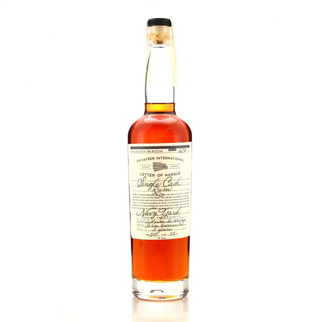 Privateer Single Cask Rum Navy Yard