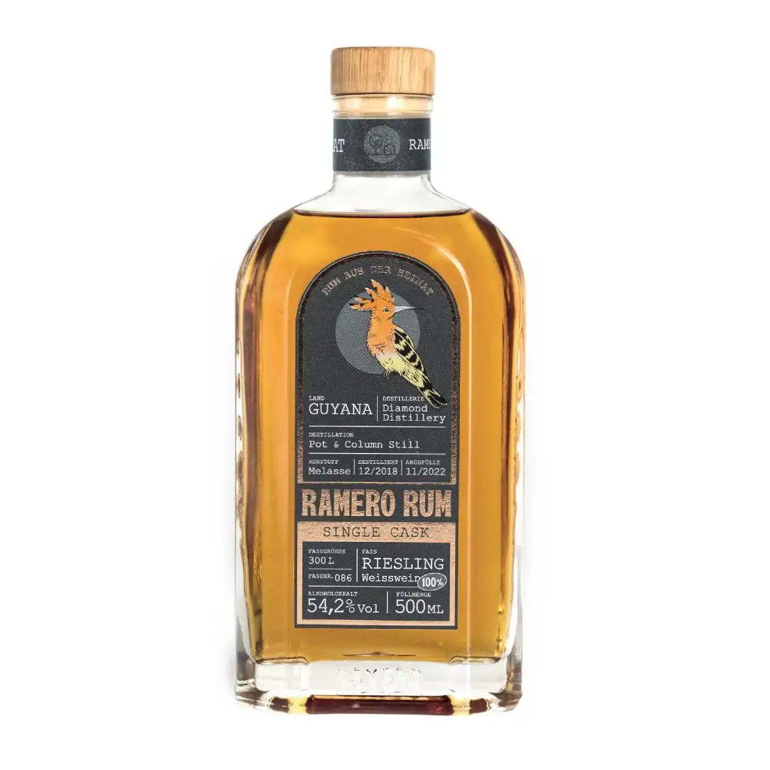 Heimat Distillers Diamond Ramero Rum Single Cask Riesling 2018
