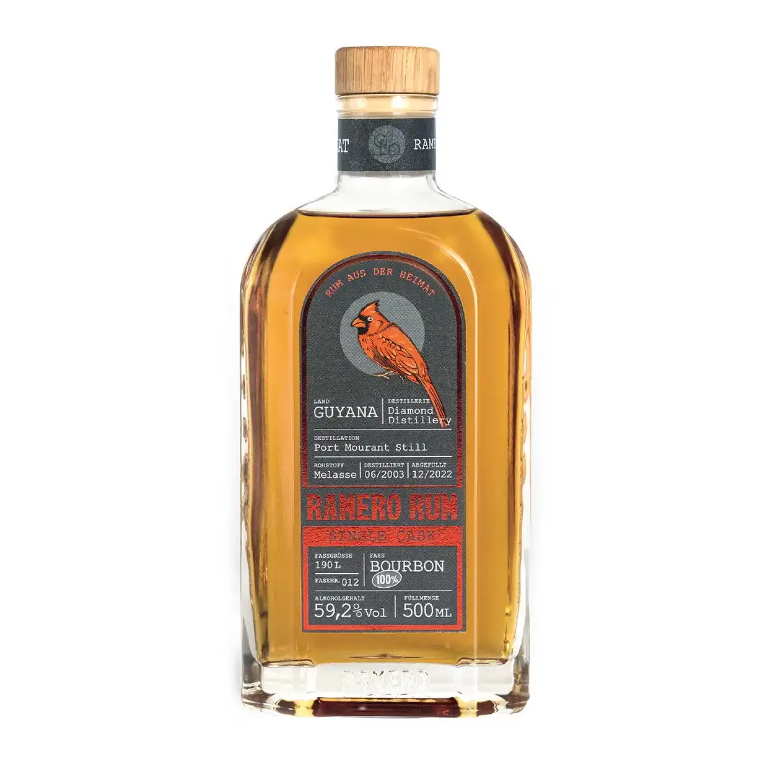 Heimat Distillers Port Mourant Ramero Rum Single Cask Bourbon PM 2003