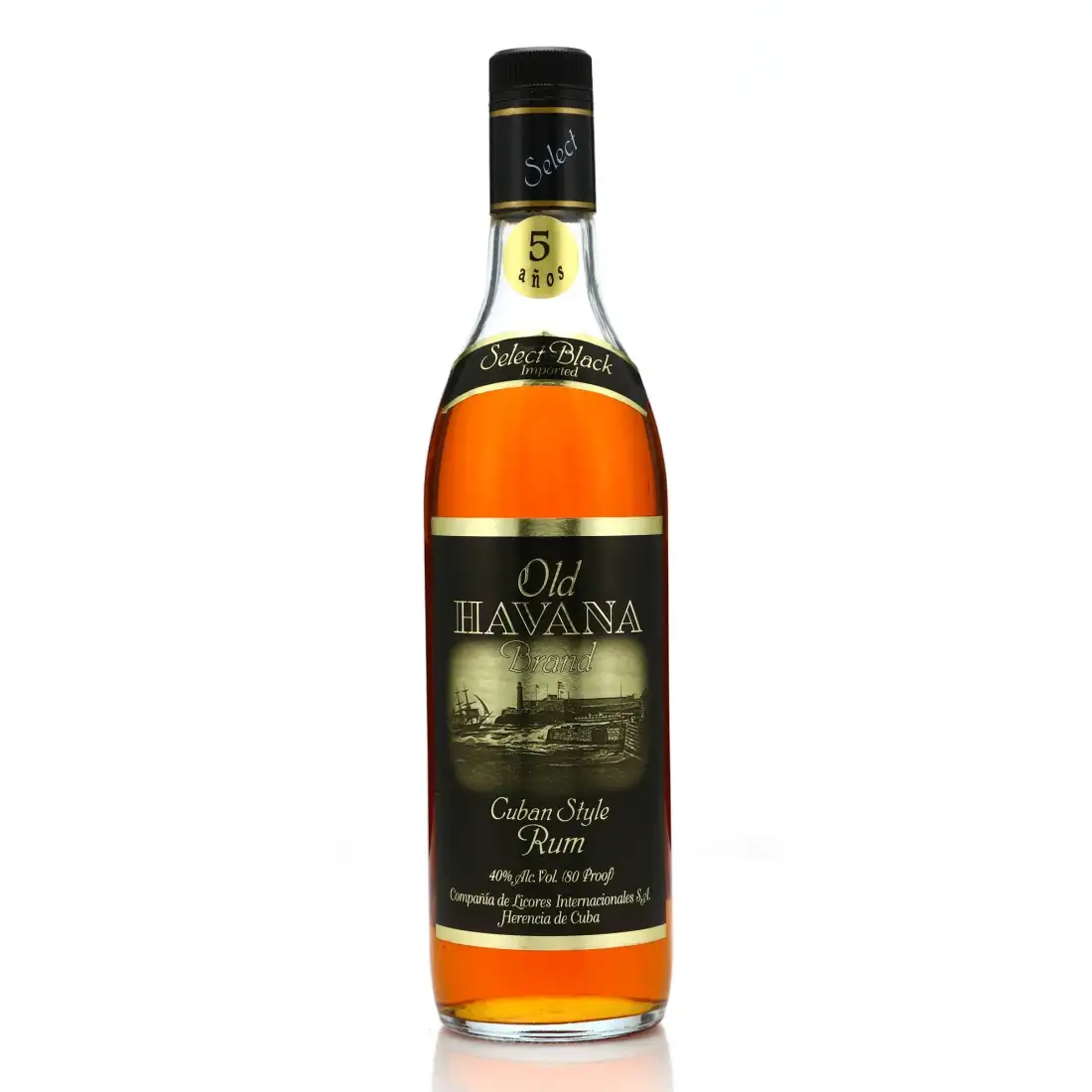Ramon del Collado Old Havana Brand Old Select Black Cuban Style Rum