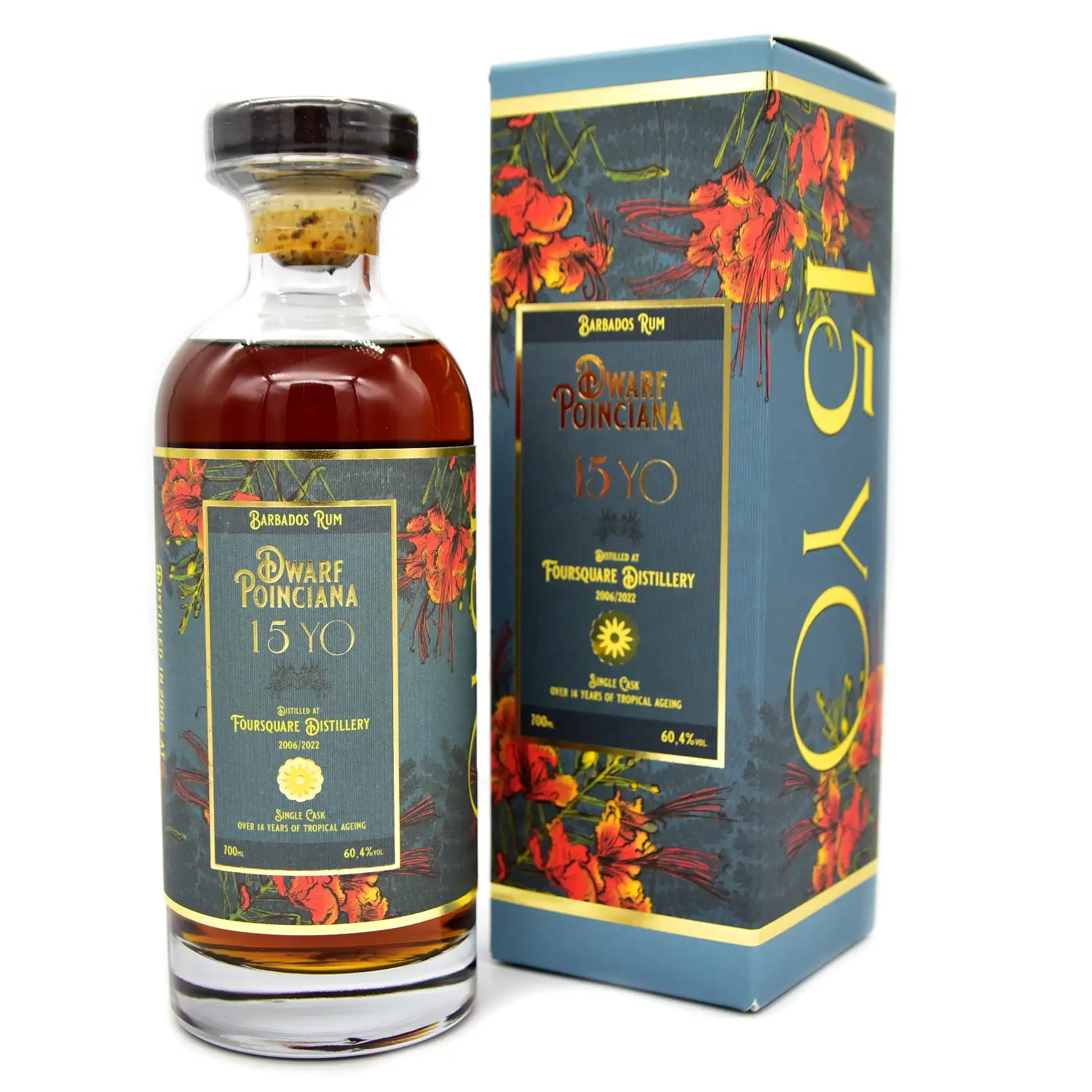 Distilia Foursquare Floral Rum Series Dwarf Poinciana (Catawiki) 2006